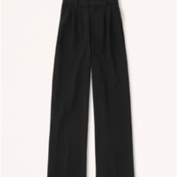 Abercrombie & Fitch Pants - A&F Tailored Wide Leg Black Women's Pants